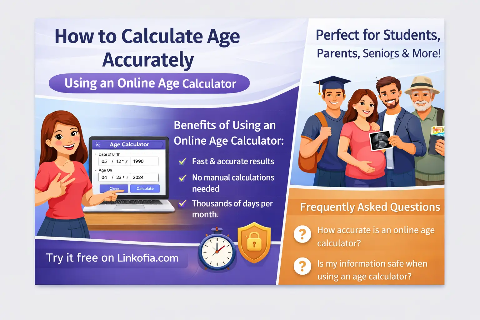 Linkofia Online Age Calculator